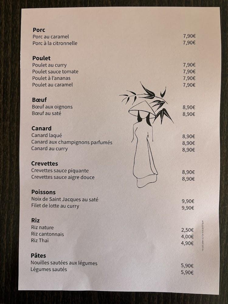 Thang Long Restaurant - Menu Image 3